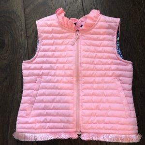 Girls Lilly Pulitzer Puffer Vest.